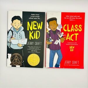 Lot of 2 New Kid & Class Act Manga Paperback Graphic Novel Books by Jerry Craft